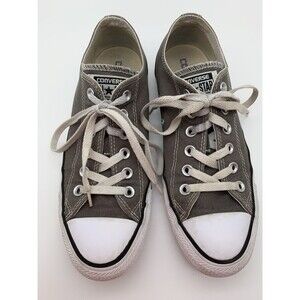 Converse All Star Womens Low Top Sneakers Shoes Gray Size 8 J5794